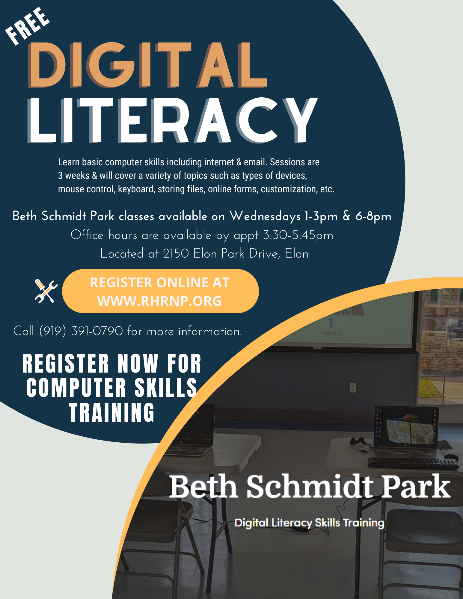 Digital Literacy Classes in Elon United Way of Alamance County